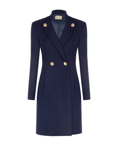 Manteau long sans manches en mélange de laine Rinascimento
