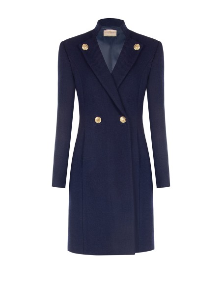 Manteau long sans manches en mélange de laine Rinascimento