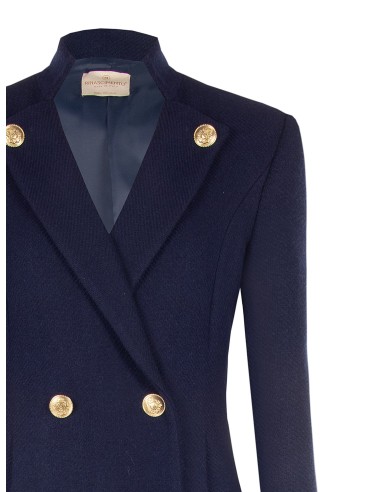 Manteau long sans manches en mélange de laine Rinascimento