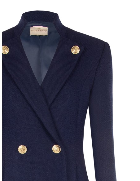 Manteau long sans manches en mélange de laine Rinascimento