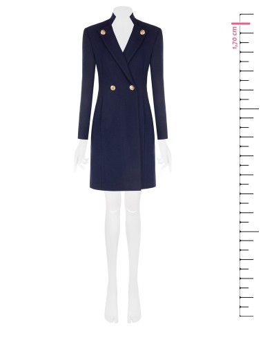 Manteau long sans manches en mélange de laine Rinascimento