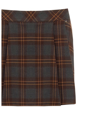 Jupe-short à carreaux plissée Rinascimento