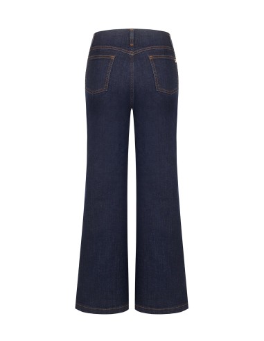 Jeans larges cropped stretch, délavage zéro, Rinascimento
