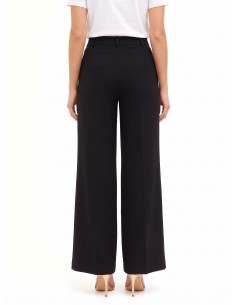 Pantalon palazzo en maille milano avec poches Rinascimento 2