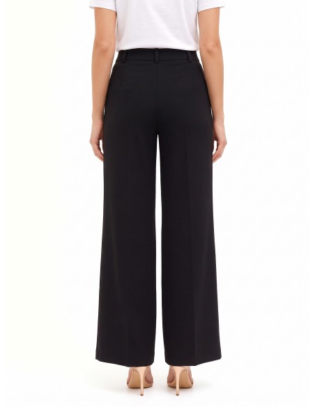 Pantalon palazzo en maille milano avec poches Rinascimento
