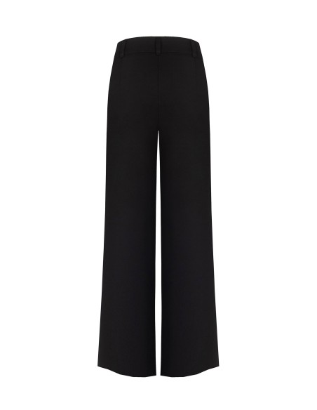 Pantalon palazzo en maille milano avec poches Rinascimento