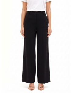 Pantalon palazzo en maille milano avec poches Rinascimento