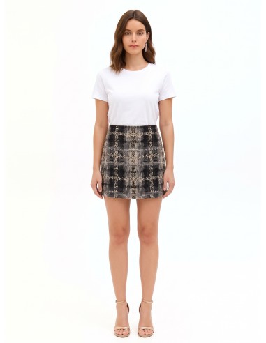 Bouclé-tweed minirok met lurex van Rinascimento