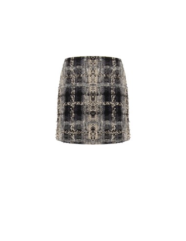 Bouclé-tweed minirok met lurex van Rinascimento