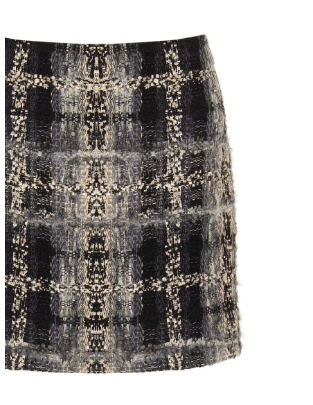 Mini-jupe en tweed bouclé avec Lurex Rinascimento