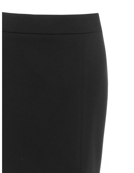 Jupe crayon en crêpe scuba avec bords en tulle Rinascimento