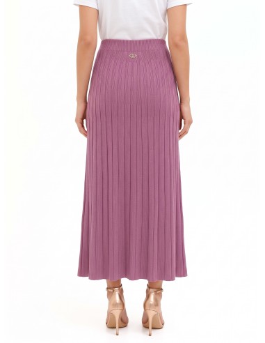 Jupe longue évasée en maille côtelée Rinascimento