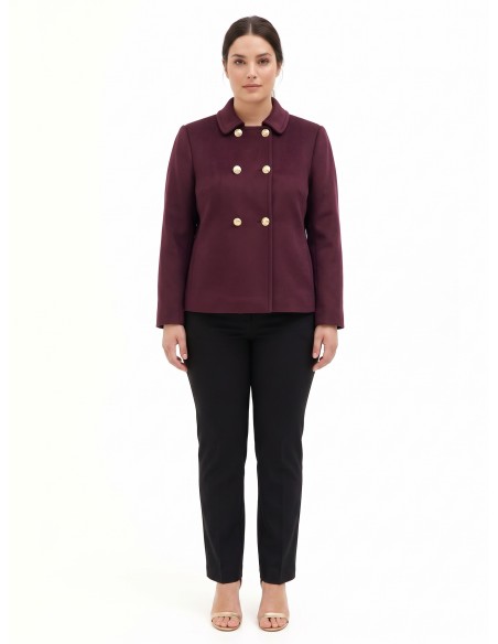 Manteau court et ample en drap Rinascimento Curvy