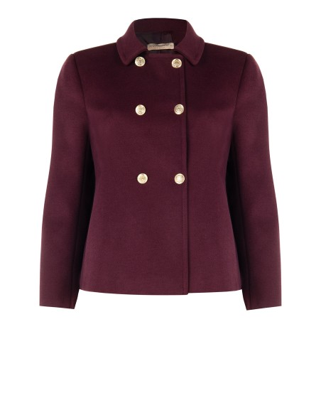 Manteau court et ample en drap Rinascimento Curvy