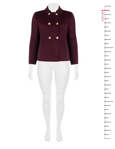 Manteau court et ample en drap Rinascimento Curvy