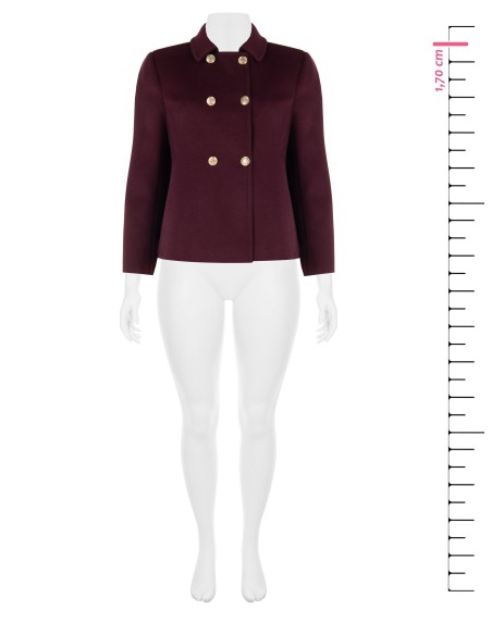 Manteau court et ample en drap Rinascimento Curvy