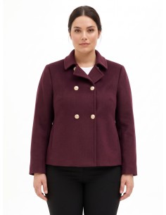 Manteau court et ample en drap Rinascimento Curvy