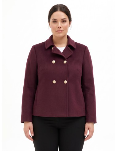 Manteau court et ample en drap Rinascimento Curvy