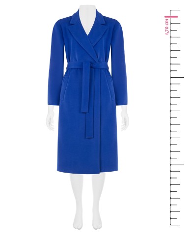 Manteau léger en drap avec ceinture assortie Rinascimento Curvy