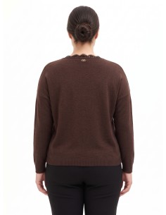 Curvy cardigan met kanten inzetstukken Rinascimento Curvy 2
