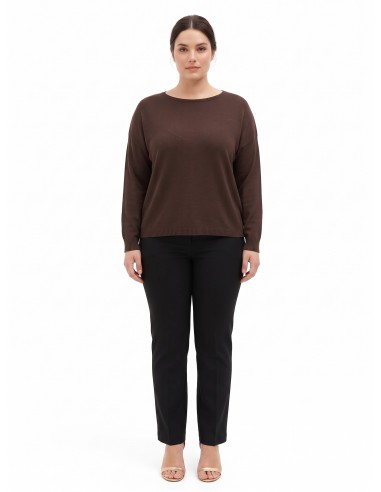 Pull ample pour femme ronde à col bateau Rinascimento Curvy
