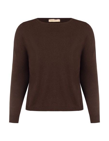 Pull ample pour femme ronde à col bateau Rinascimento Curvy