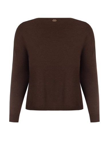 Pull ample pour femme ronde à col bateau Rinascimento Curvy