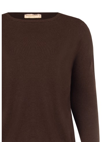 Pull ample pour femme ronde à col bateau Rinascimento Curvy