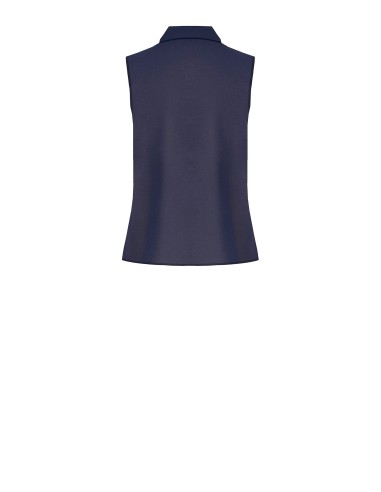 Blouse cintrée en georgette avec lavallière et détail bijou Rinascimento