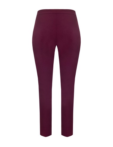 Pantalon droit curvy en scuba crêpe avec détail bijou chaînes et perle Rinascimento Curvy