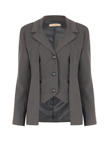 Veste blazer en polyviscose effet 2-en-1, veste et gilet Rinascimento