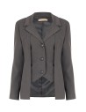Blazerjack van polyester-viscose met 2-in-1-effect: jasje en gilet van Rinascimento