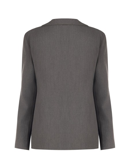 Blazerjack van polyester-viscose met 2-in-1-effect: jasje en gilet van Rinascimento