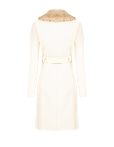 Manteau long en drap avec passants métalliques et ceinture assortie Rinascimento