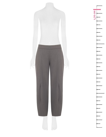 Pantalon large ballon en polyviscose avec élastique au dos Rinascimento
