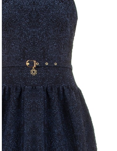 Midi-jurk van jacquardstof met reliëf en lurex, met klokkende rok Rinascimento