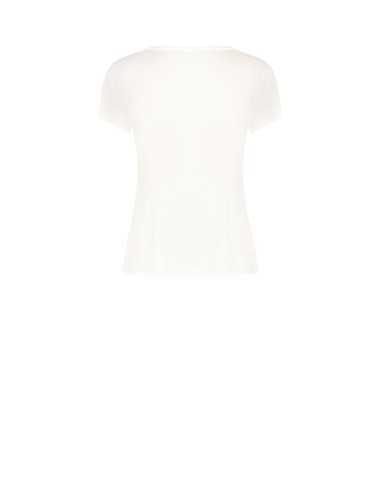 T-shirt regular en coton avec imprimé teckel, cœur et strass Rinascimento