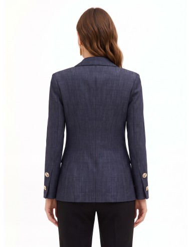 Veste blazer en jersey milano avec boutons ornés du logo Rinascimento
