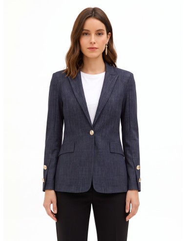 Veste blazer en jersey milano avec boutons ornés du logo Rinascimento