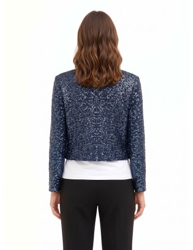 Veste courte bustier recouverte de paillettes Rinascimento