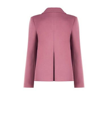 Korte oversized wollen jas met bijpassende knopen Rinascimento