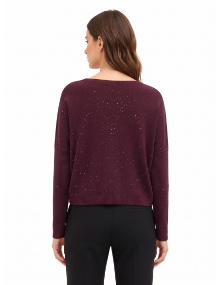 Pull oversize à paillettes Rinascimento