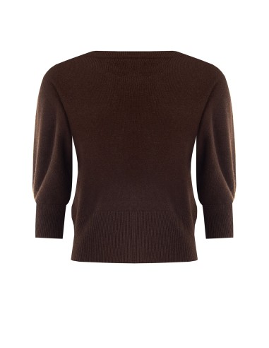 Pull en viscose mélangée avec logo RR en relief Rinascimento
