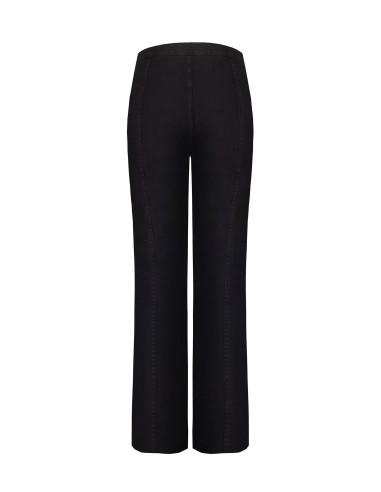 Jean wide leg avec ceinture intégrée et coutures centrales Rinascimento