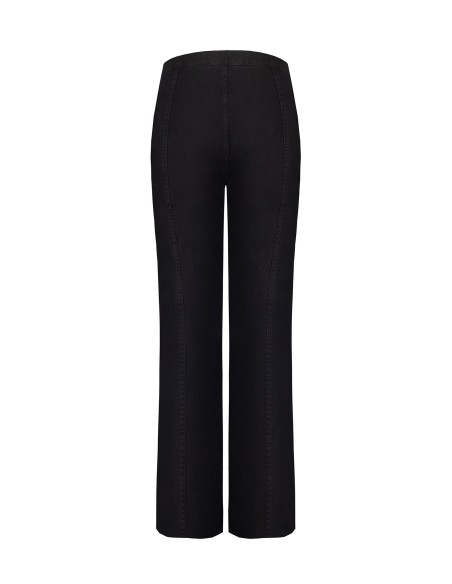 Jean wide leg avec ceinture intégrée et coutures centrales Rinascimento