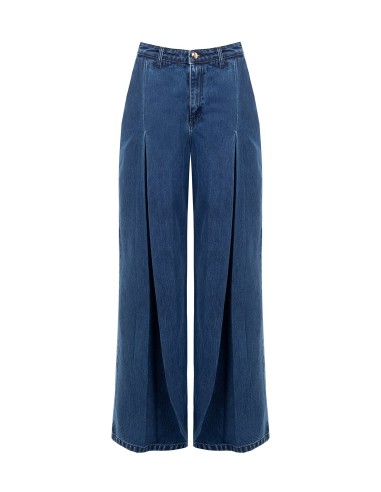 Jean wide leg avec grands plis Rinascimento