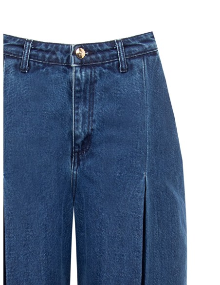 Jean wide leg avec grands plis Rinascimento