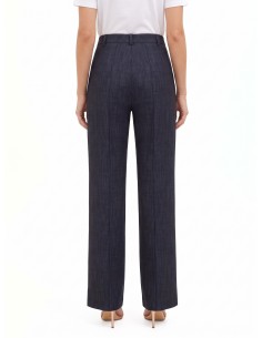 Pantalon large en maille milano Rinascimento 2