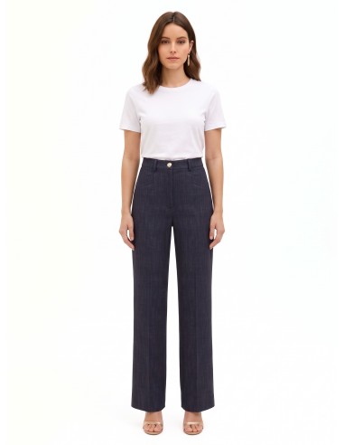 Rinascimento wijde broek van Punto Milano-stof