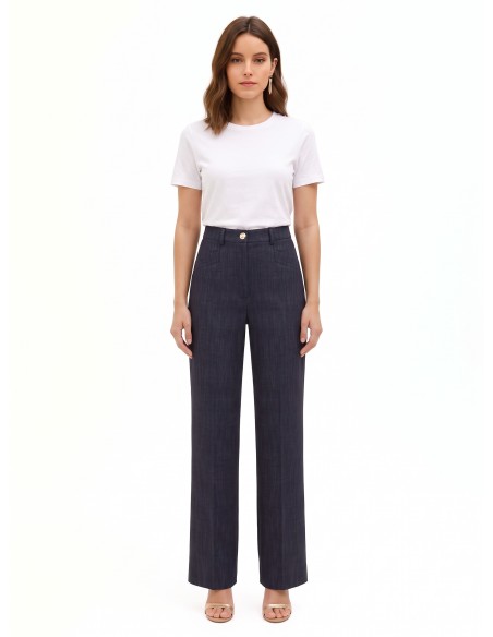 Pantalon large en maille milano Rinascimento